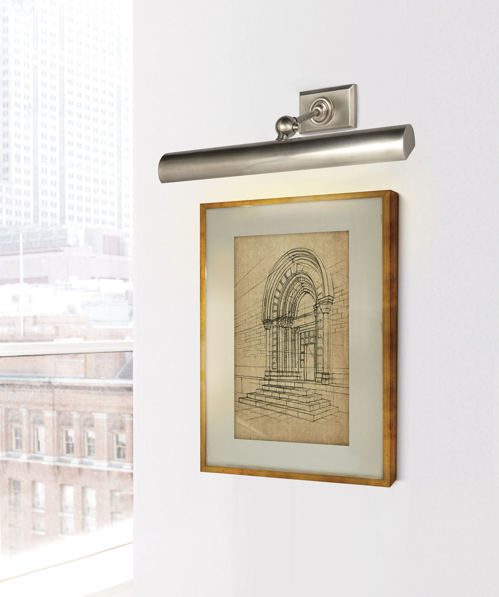 18" Cabinet Maker's Picture Light | Antique Nickel