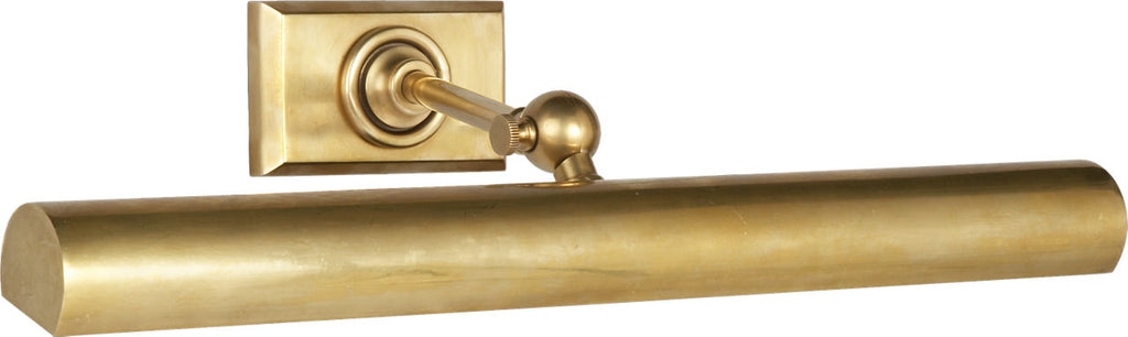 18" Cabinet Maker's Picture Light | Hand-Rubbed Antique Brass