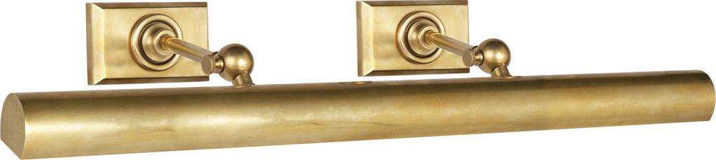 24" Cabinet Maker's Picture Light | Hand-Rubbed Antique Brass