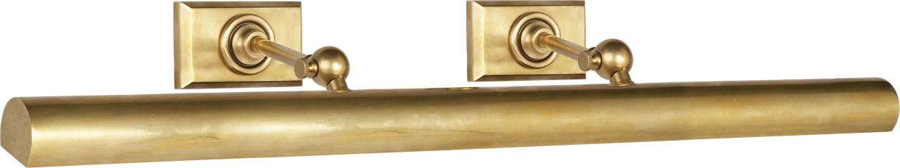 30" Cabinet Maker's Picture Light | Hand-Rubbed Antique Brass