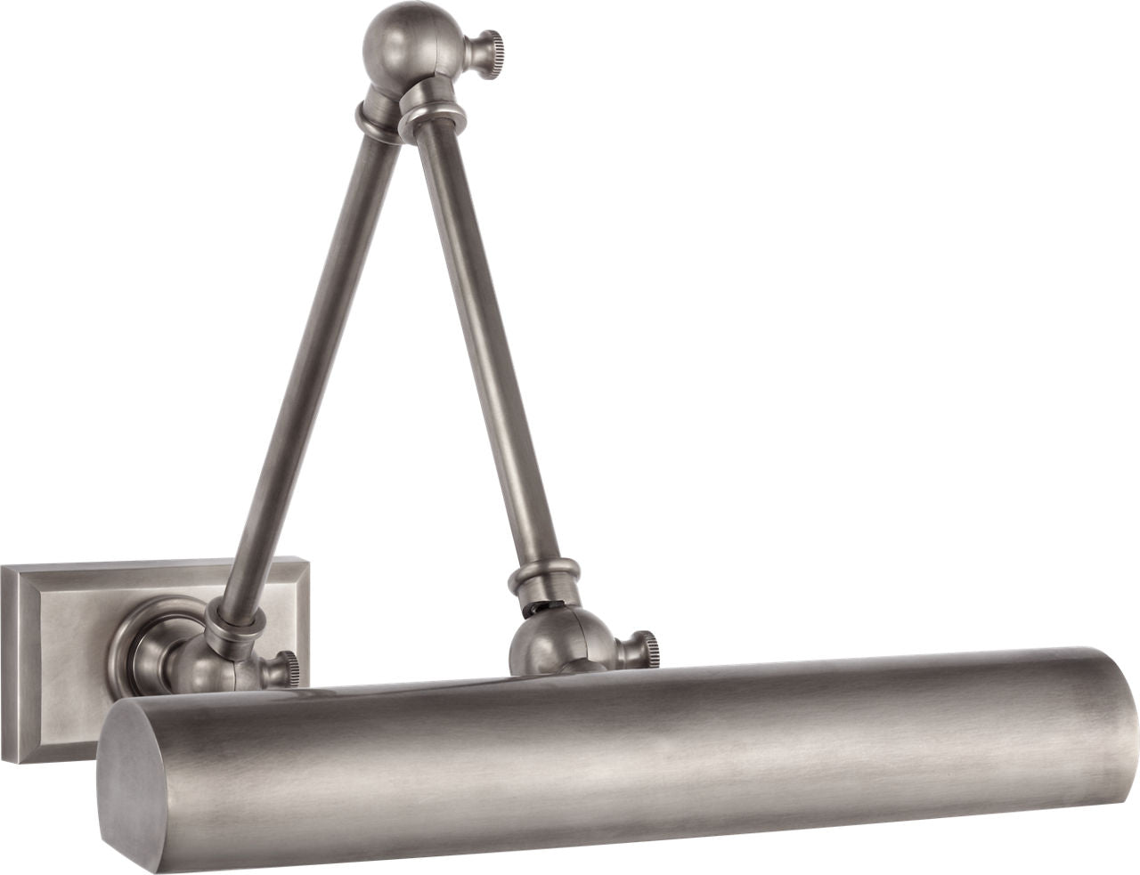 Cabinet Maker 12" Double Library Light | Antique Nickel