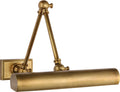 Cabinet Maker 12" Double Library Light | Hand-Rubbed Antique Brass