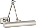 Cabinet Maker 12" Double Library Light | Polished Nickel