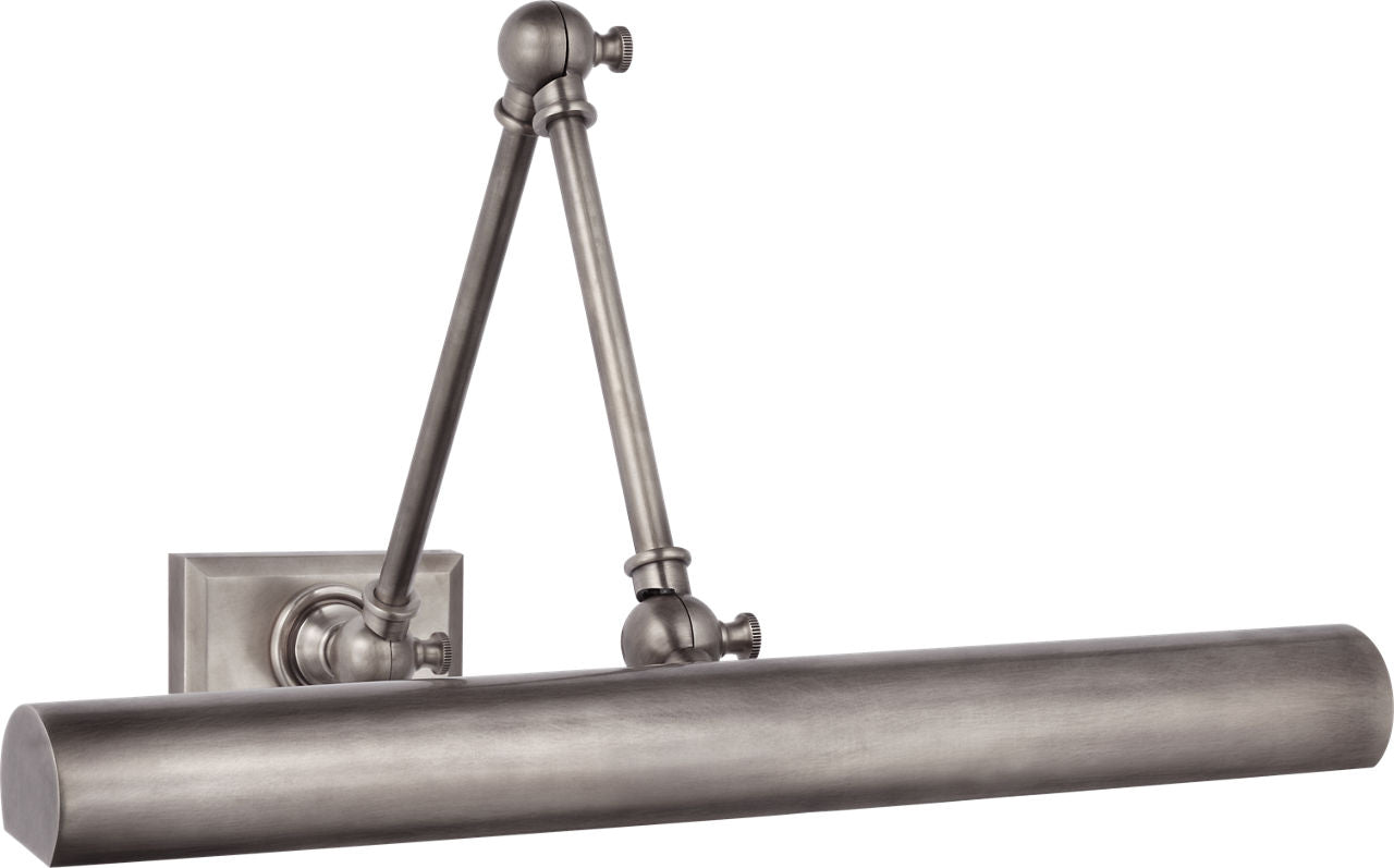 Cabinet Maker 18" Double Library Light | Antique Nickel
