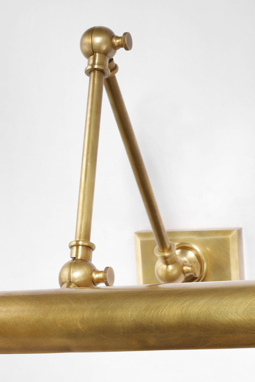 Cabinet Maker 18" Double Library Light | Hand-Rubbed Antique Brass