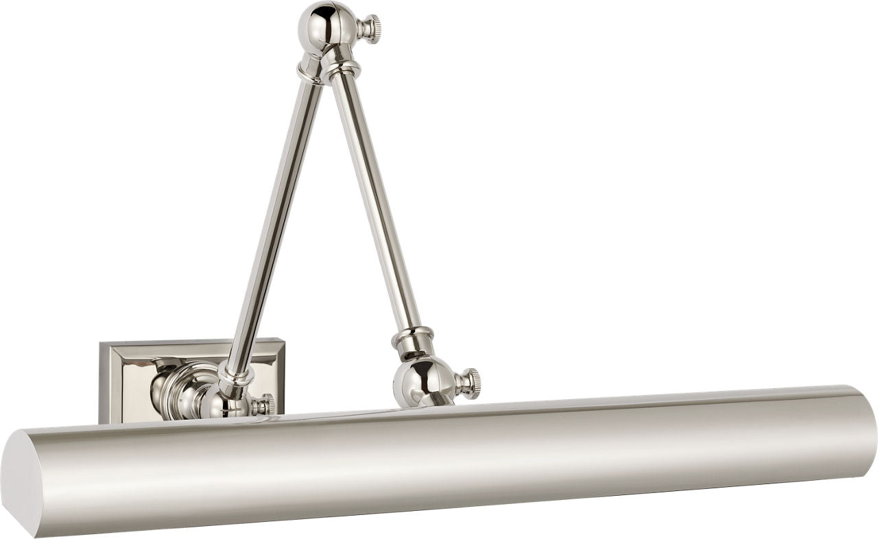 Cabinet Maker 18" Double Library Light | Polished Nickel
