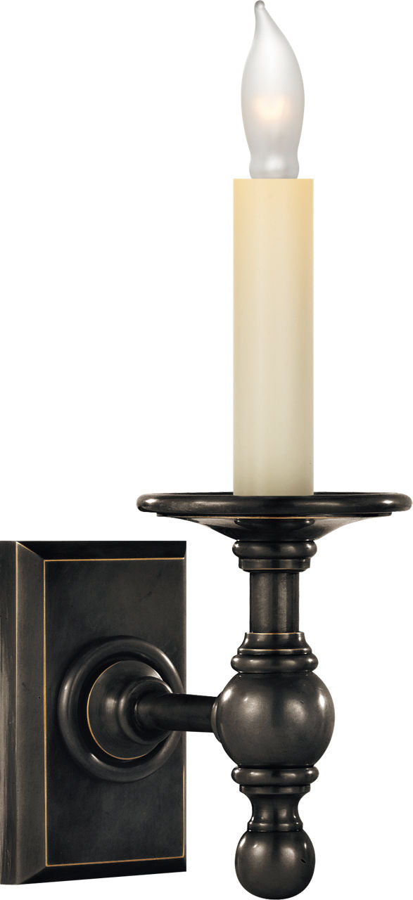 Single Library Classic Sconce | Bronze