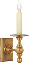 Single Library Classic Sconce | Hand-Rubbed Antique Brass