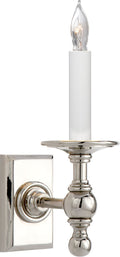 Single Library Classic Sconce | Polished Nickel