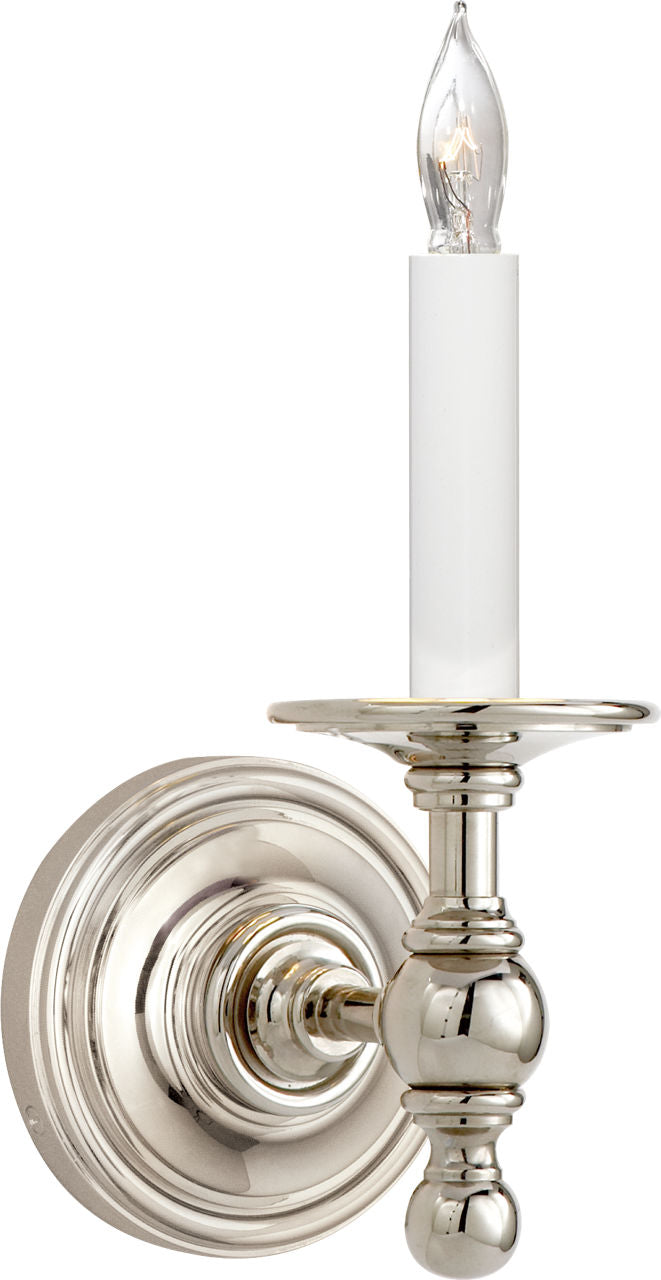 Classic Single Sconce | Polished Nickel