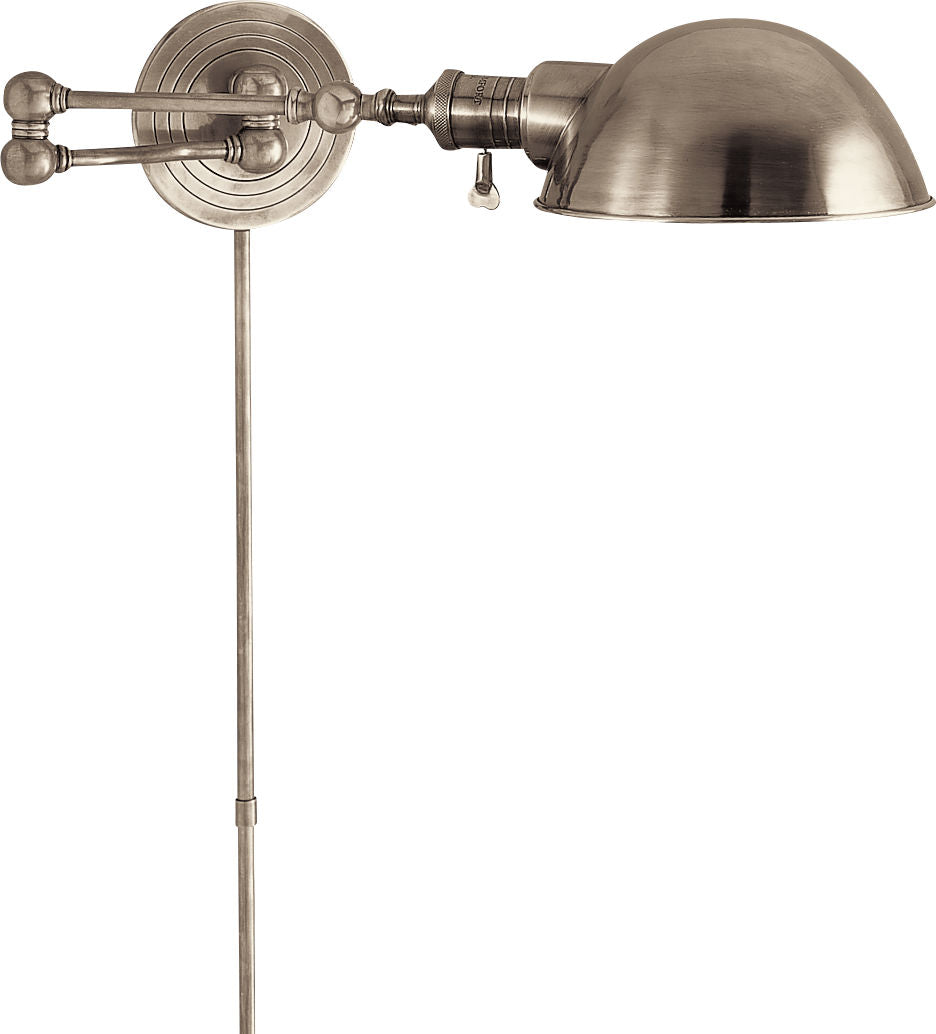 Boston Swing Arm | Antique Nickel | SLG Shade