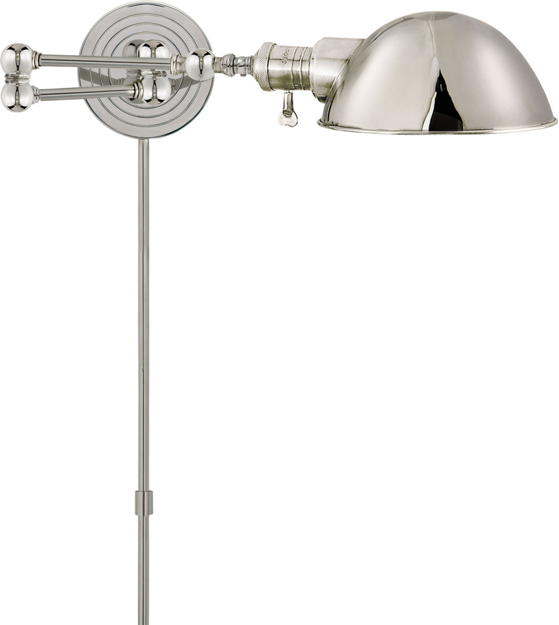Boston Swing Arm | Polished Nickel | SLG Shade
