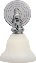 Boston Functional Single Light | Chrome | White Glass