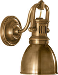 Yoke Suspended Sconce | Hand-Rubbed Antique Brass | Hand-Rubbed Antique Brass Shade