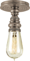 Boston Single Flush Mount | Antique Nickel