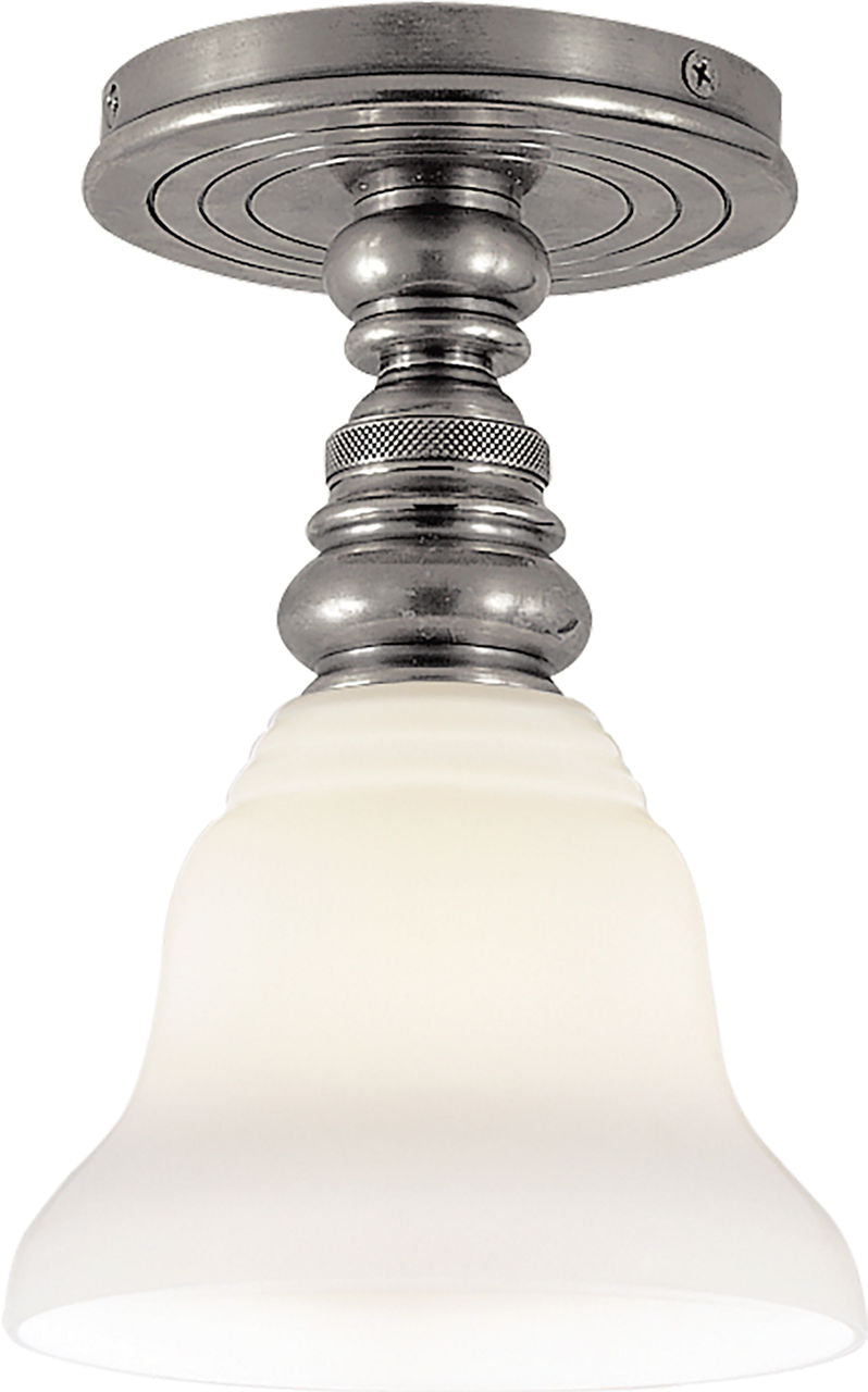 Boston Single Flush Mount | Antique Nickel | SLEG Shade