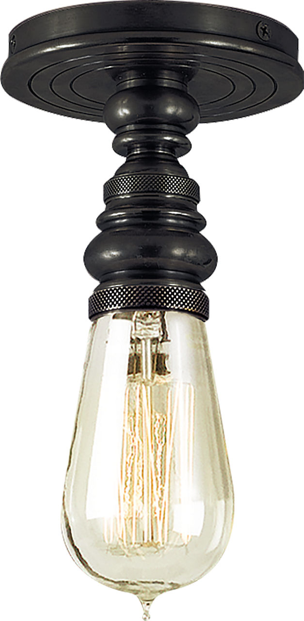 Boston Single Flush Mount | Bronze