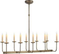 Linear Branched Chandelier | Antique Nickel