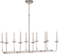 Linear Branched Chandelier | Polished Nickel