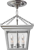 Cornice Semi-Flush Lantern | Polished Nickel
