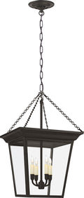 Cornice Small Lantern | Blackened Rust
