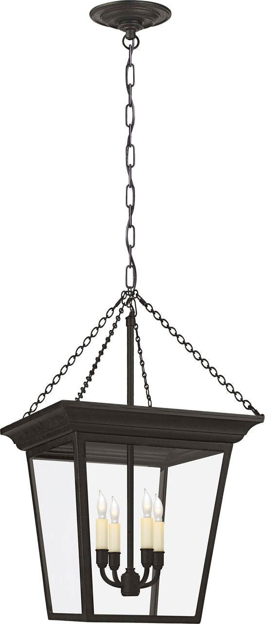 Cornice Small Lantern | Blackened Rust