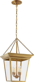 Cornice Small Lantern | Hand-Rubbed Antique Brass