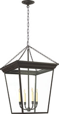 Cornice Large Lantern | Blackened Rust