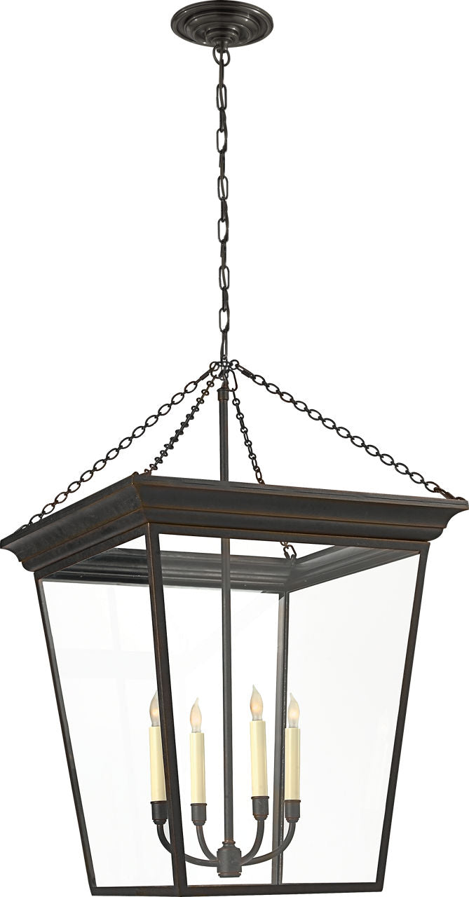 Cornice Large Lantern | Bronze