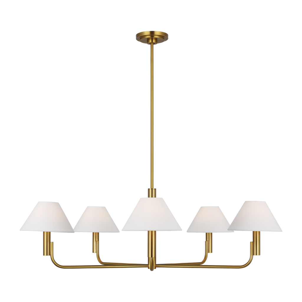Colfax Large Chandelier Burnished Brass
