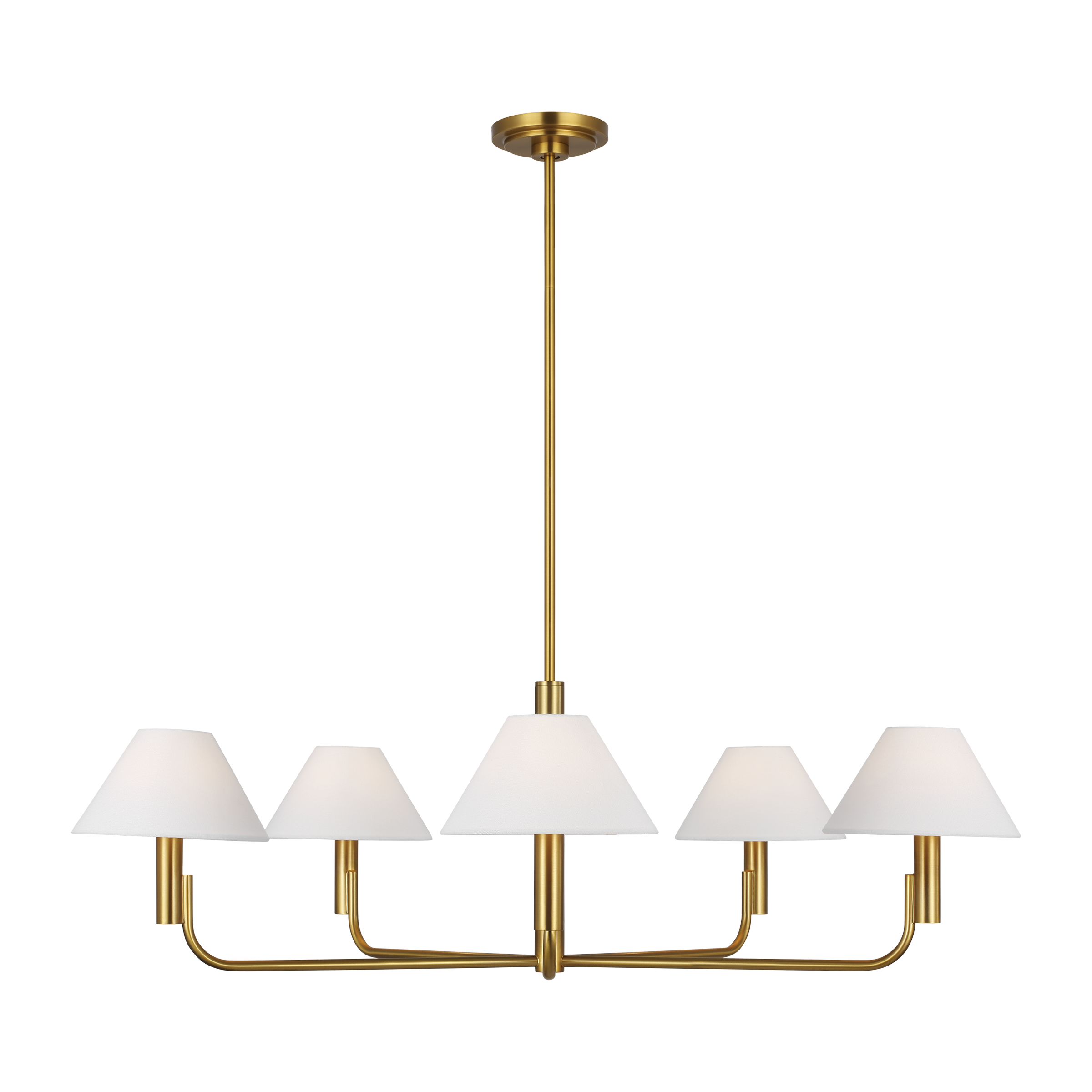 Colfax Large Chandelier Burnished Brass