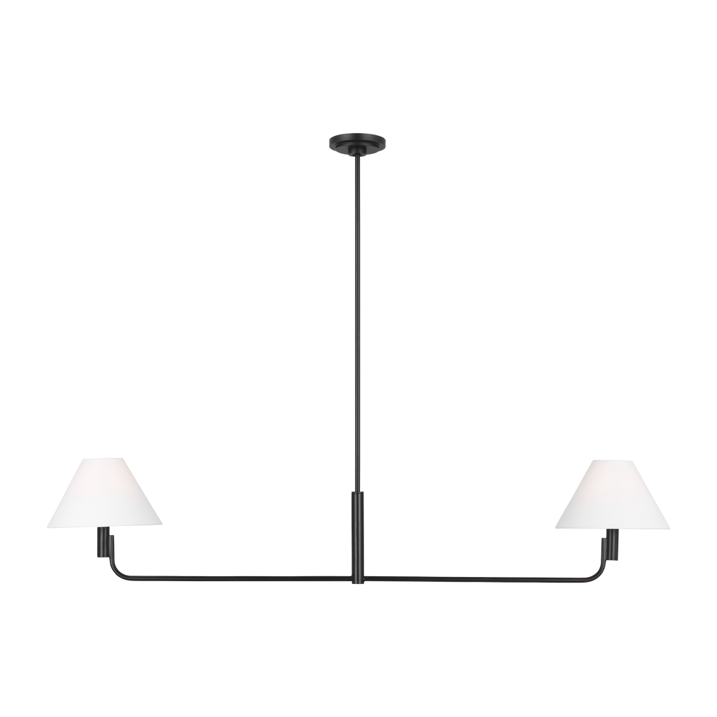 Colfax Medium Linear Chandelier Aged Iron