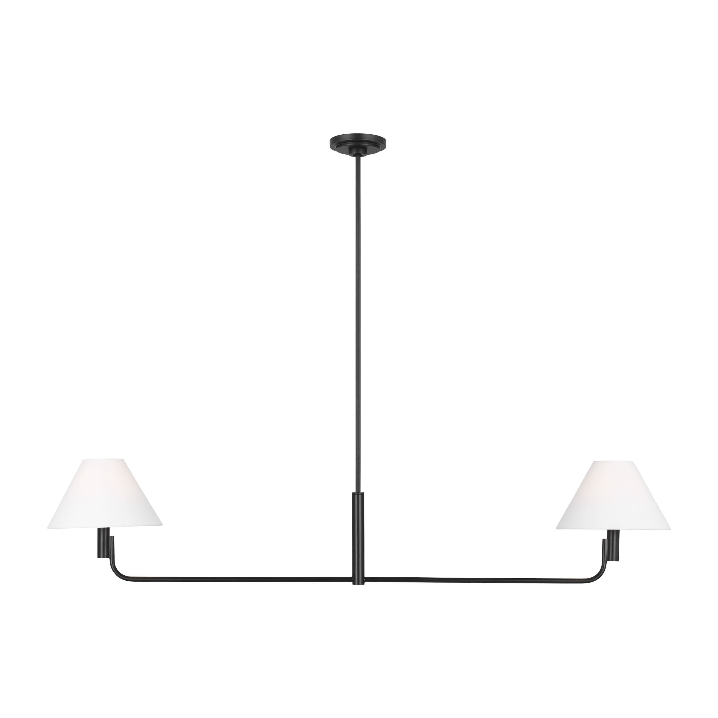 Colfax Medium Linear Chandelier Aged Iron