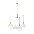 Torian Large Chandelier Burnished Brass