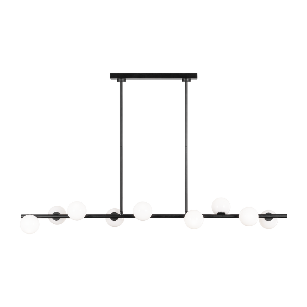Altair Large Linear Chandelier Aged Iron