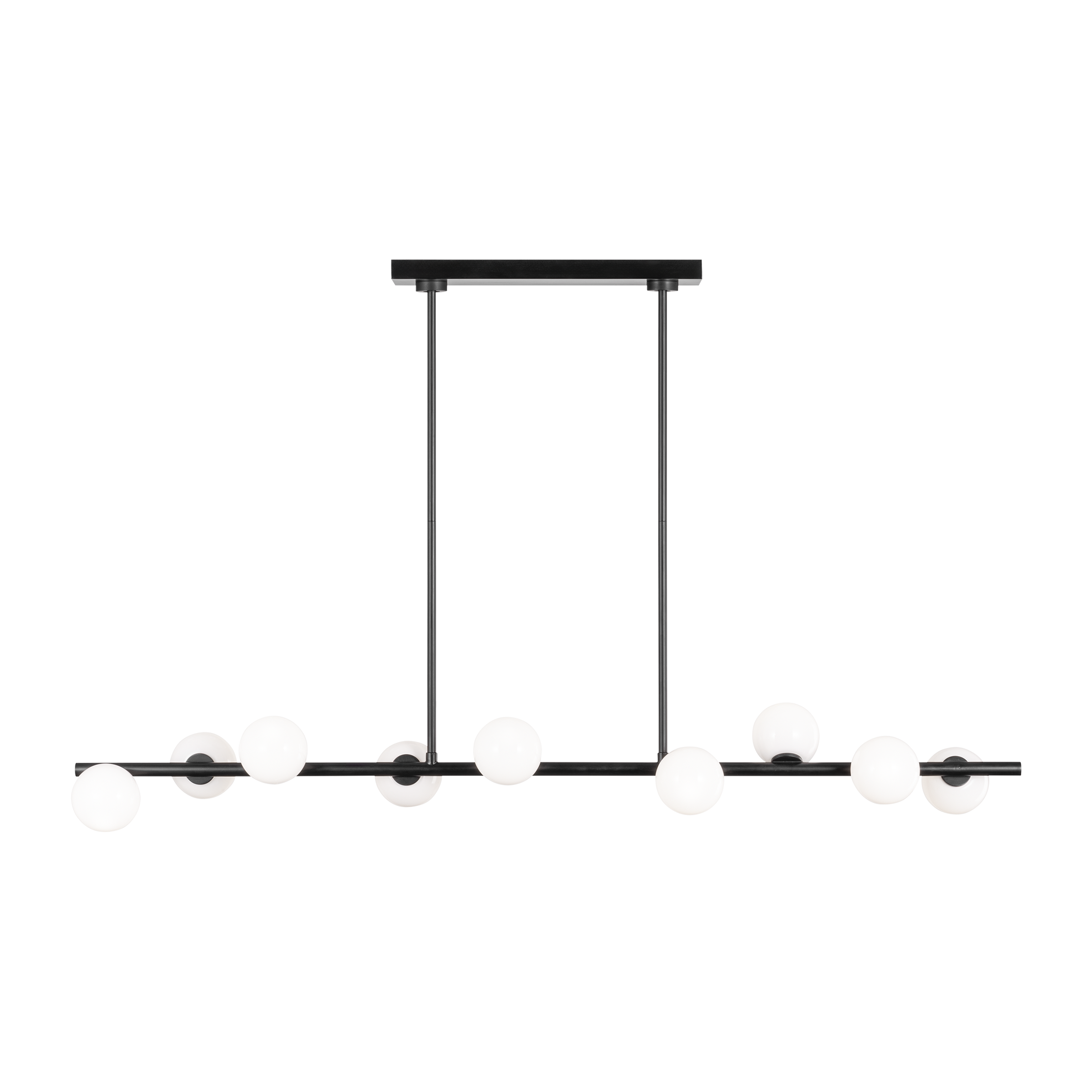 Altair Large Linear Chandelier Aged Iron