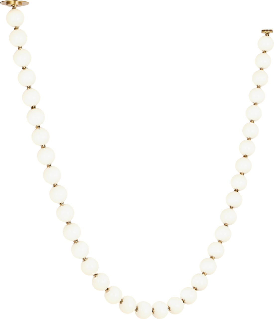 Perle 108 Chandelier | Natural Brass 3000K Remote 277V