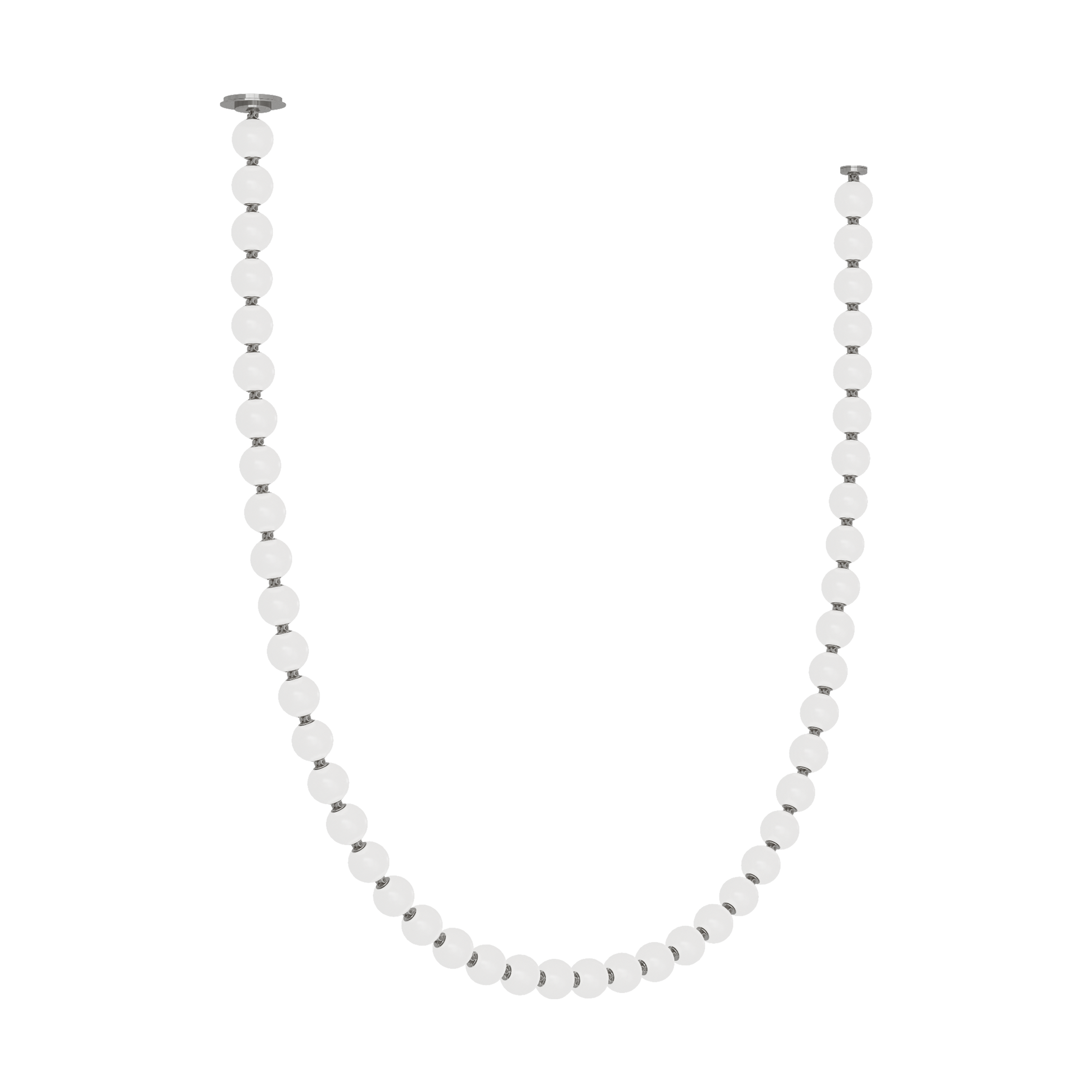 Perle 132 Chandelier | Polished Nickel 3000K Surface 120V-277V Universal