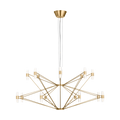 Lassell Two Tier X-Large Chandelier | Natural Brass 2700K 120V