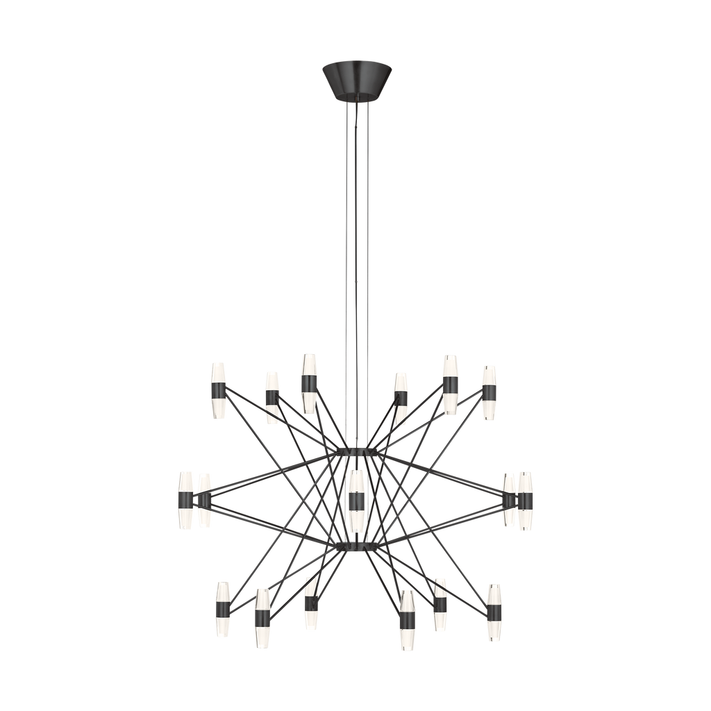 Lassell Three Tier X-Large Chandelier | Dark Bronze 2700K 120V