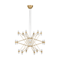 Lassell Three Tier X-Large Chandelier | Natural Brass 2700K 120V