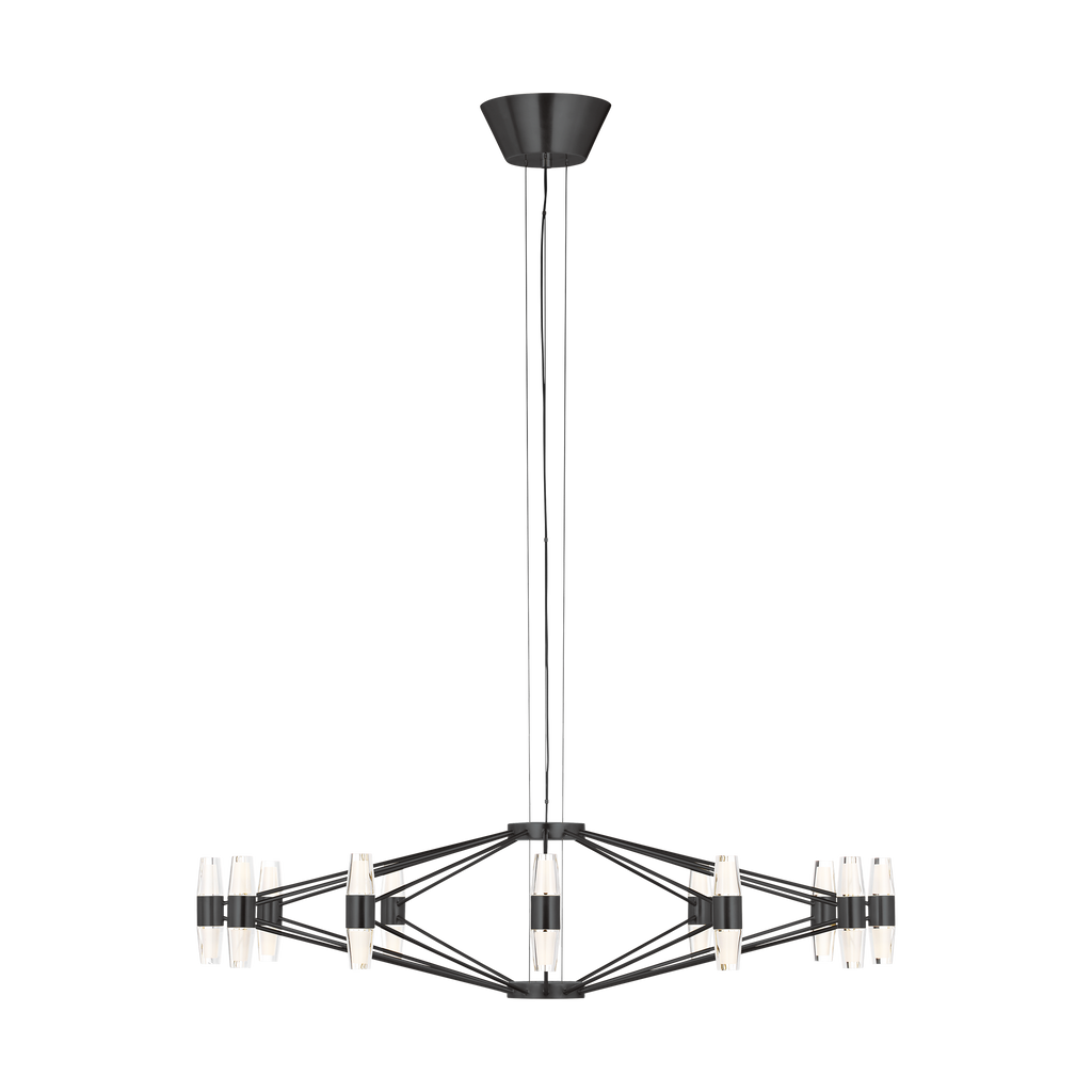 Lassell Large Chandelier | Dark Bronze 2700K 120V
