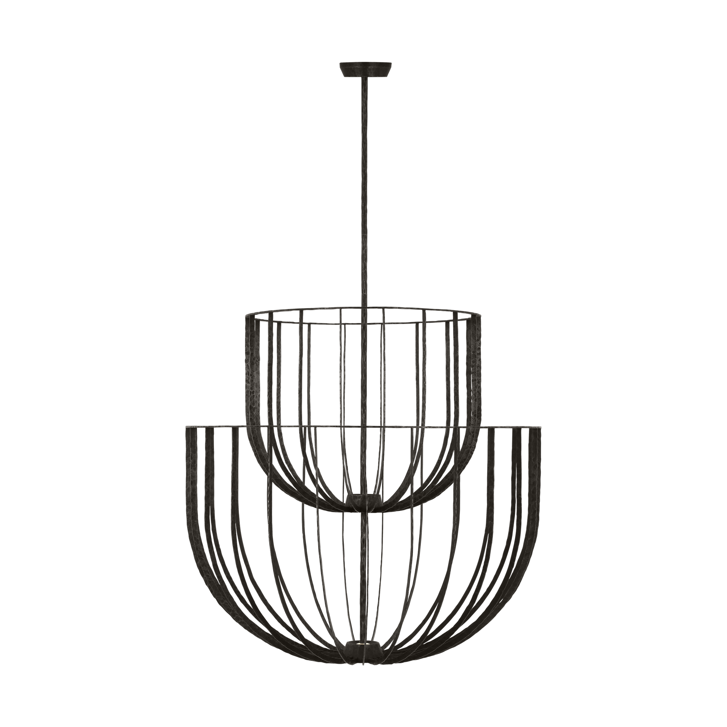 Sanchi Large Two Tier Chandelier aged iron 2700K 90 CRI