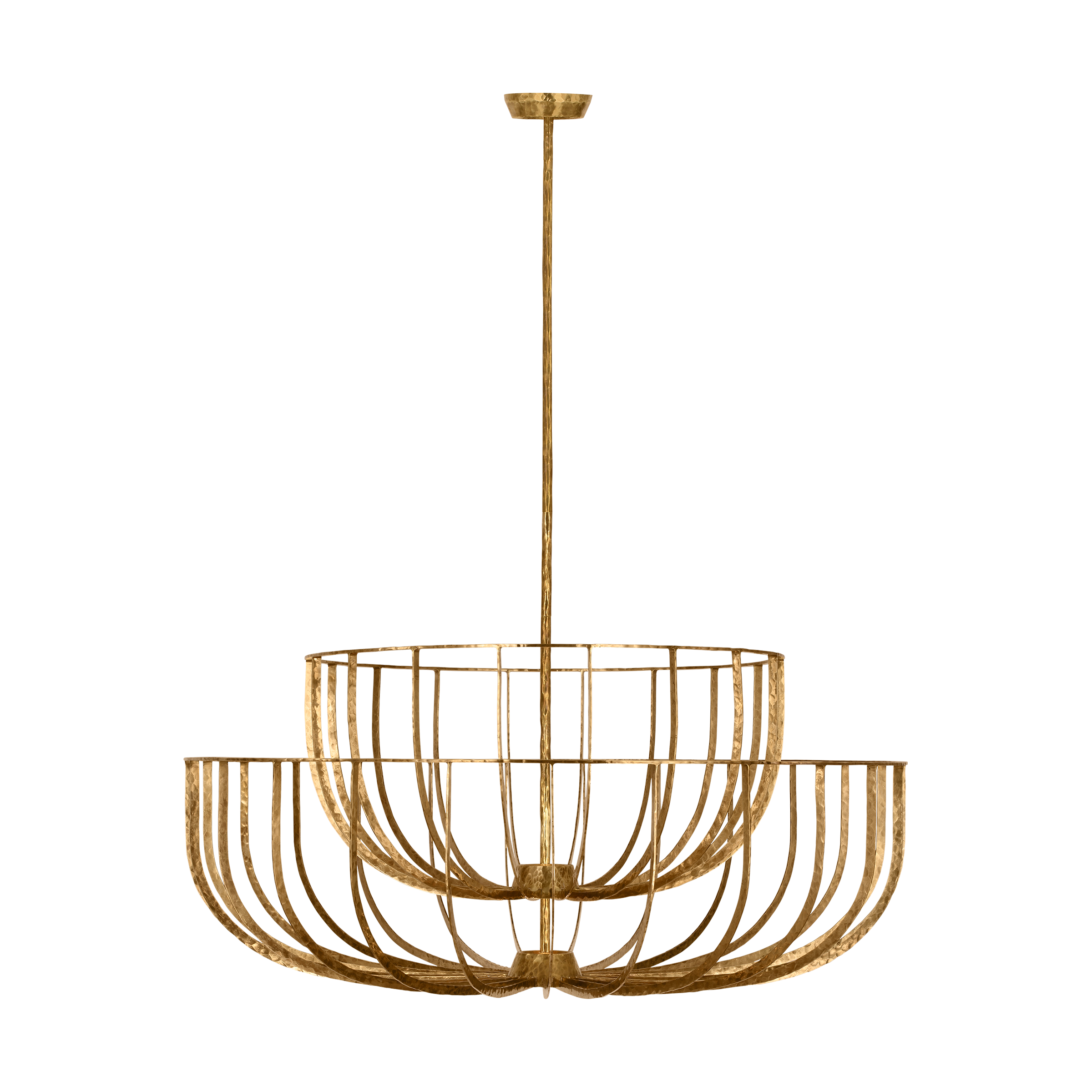 Sanchi X-Large Two Tier Chandelier Polished antique Brass 2700K 90 CRI
