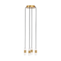 Lassell Short 4-Light Chandelier | Natural Brass 2700K 120V