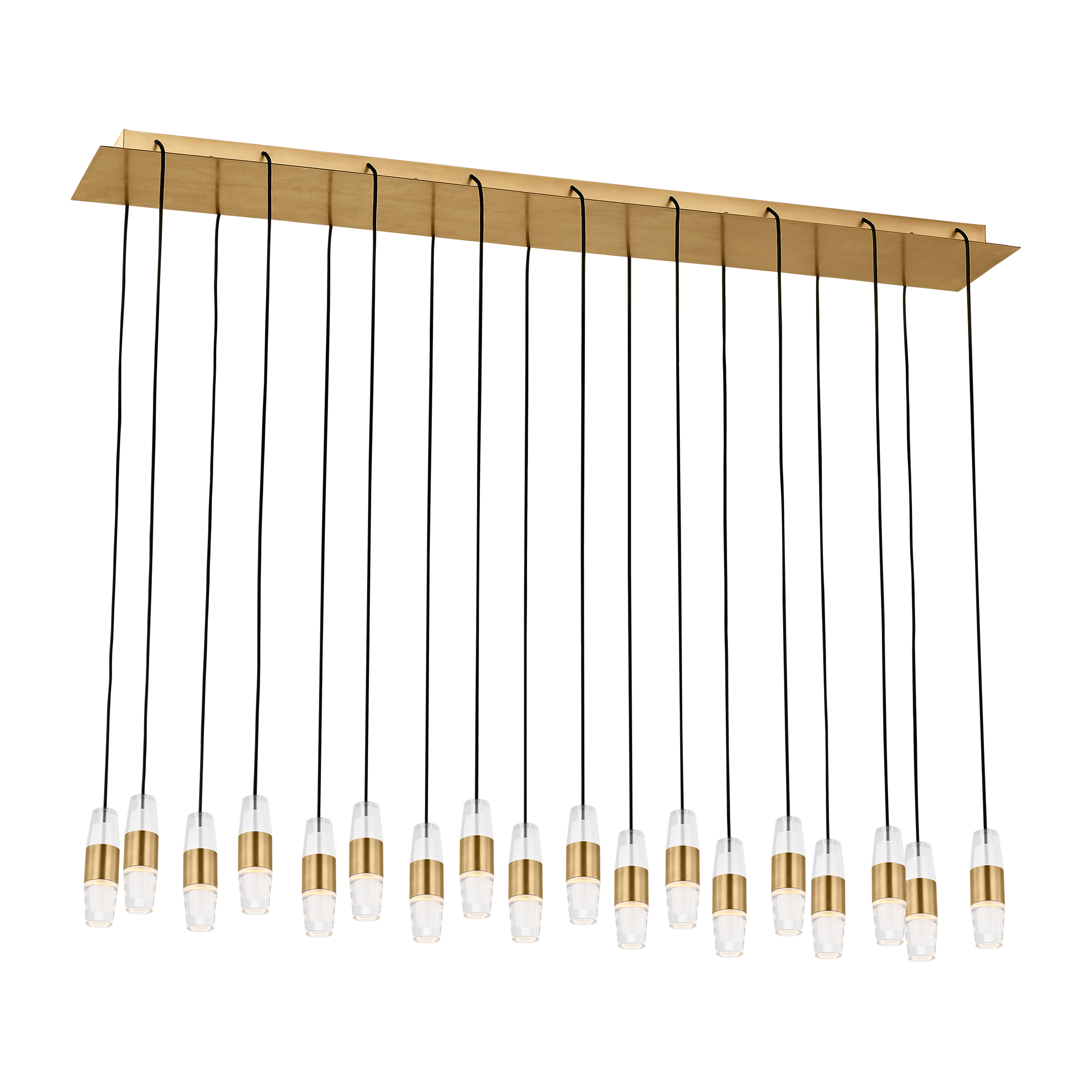 Lassell Short 18-Light Chandelier | Natural Brass 2700K 120V