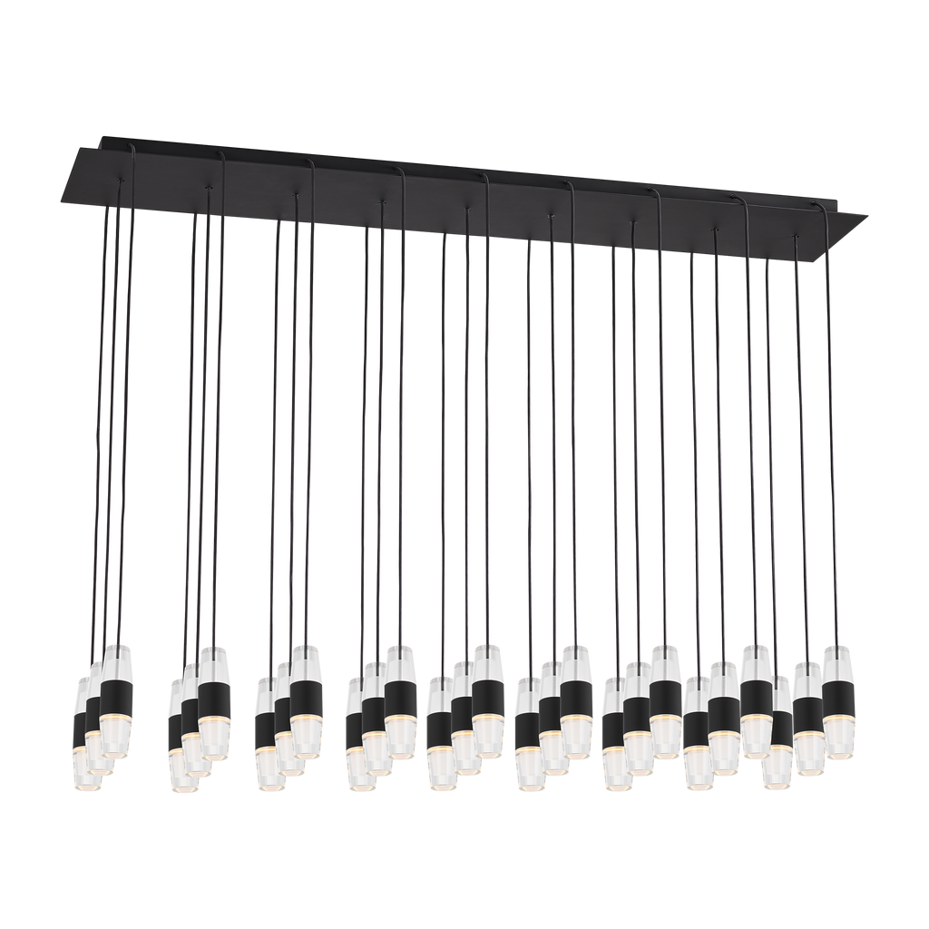 Lassell Short 27-Light Chandelier | Nightshade Black 2700K 120V
