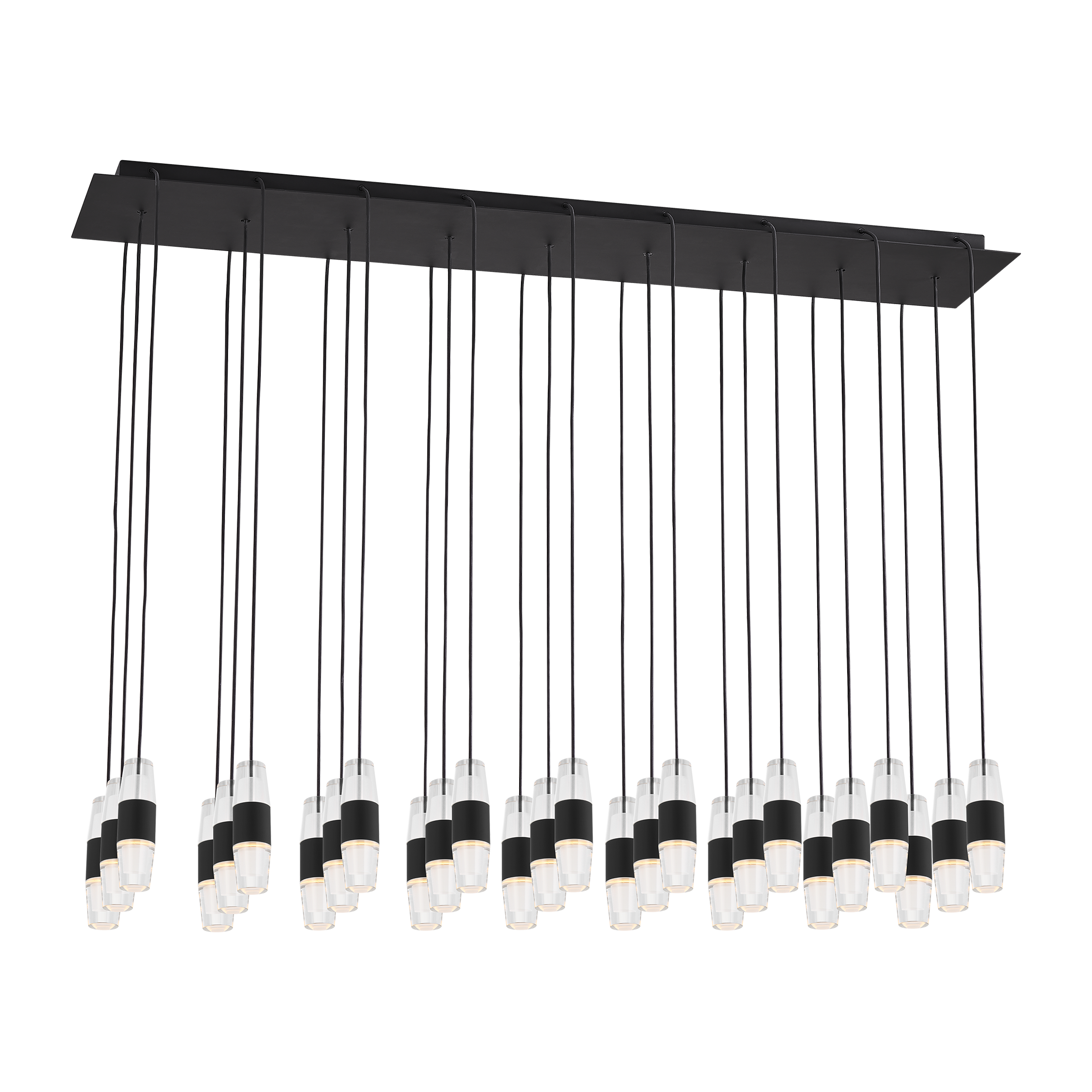 Lassell Short 27-Light Chandelier | Nightshade Black 2700K 120V