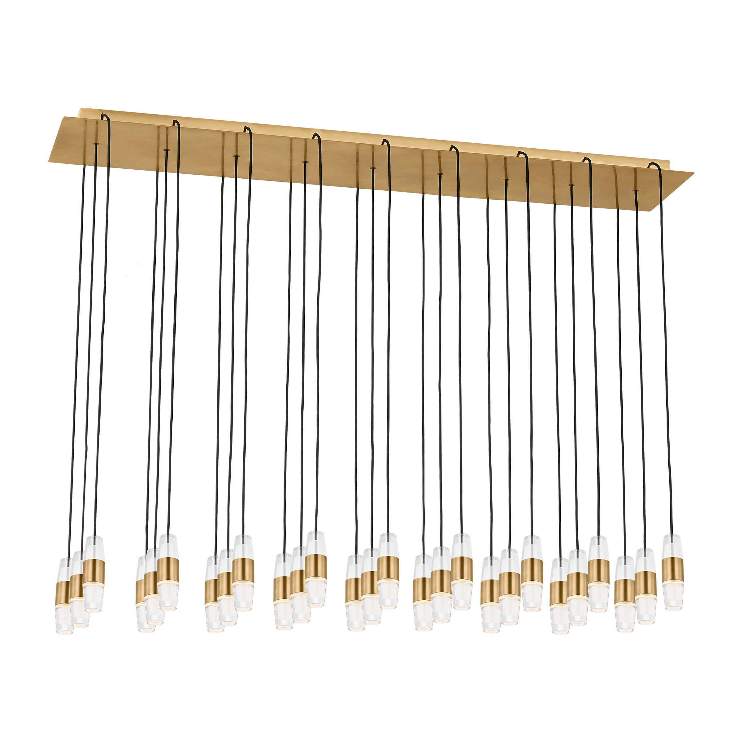 Lassell Short 27-Light Chandelier | Natural Brass 2700K 120V