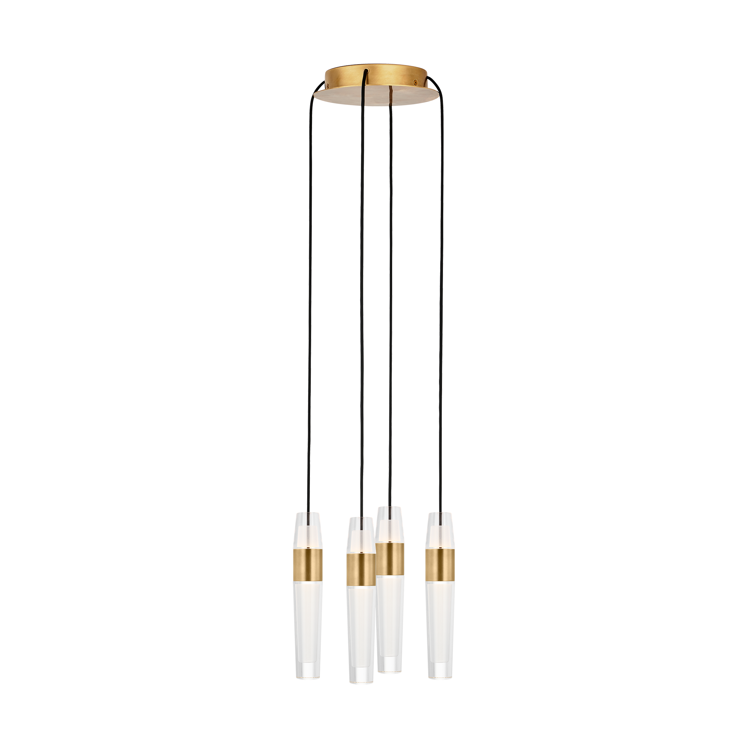 Lassell 4-Light Chandelier | Natural Brass 2700K 120V